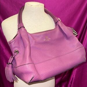 kate spade Lavender/Purple Leather Shoulder Bag